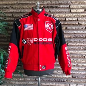 JH Design Mens Dodge Ram Truck Jacket an Embroidered Cotton Twill Coat
